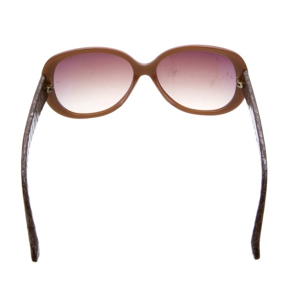 Linda Farrow Brown Oversized Sunglasses - Picture 4 of 4